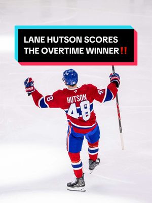 HUTSON SENDS THE BELL CENTRE INTO A FRENZY 😱 #NHL #MontrealCanadiens #StanleyCup #hockey #LaneHutson 