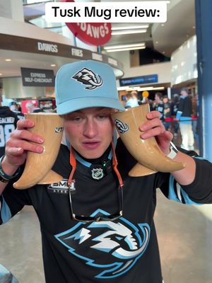 Can’t wait to put the tusk mug in my pocket #utah #utahmammoth #utahhockey #NHL #hockey 