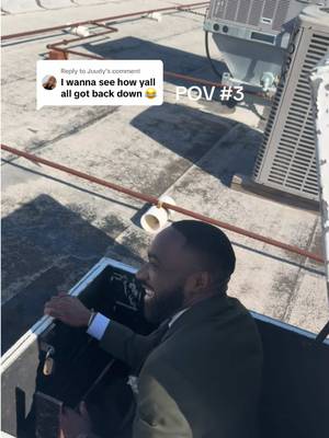 Replying to @Juudy One step at a time 😂 #weold #fyp #funny #rooftop