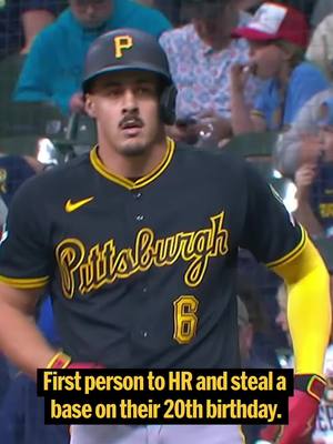 Making history on his birthday 🎈  #pittsburgh #MLB #konnorgriffin #pittsburghpirates 