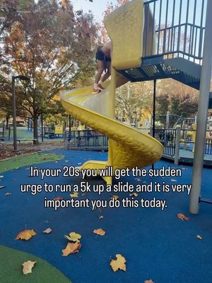 5k up and down a slide 