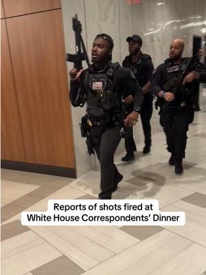 BREAKING: Police seen running through the Washington Hilton where the White House Correspondents’ Dinner is being held after reports of shots fired.
