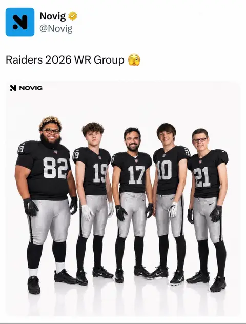 Raider WR group looks LOADED 👀