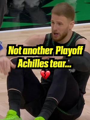 Say it ain't so.... 💔  Minnesota's #DonteDiVincenzo goes down in the first minutes of Game 4 with what looks like an apparent Achilles injury.  #NBAPlayoffs #minnesotatimberwolves #injury #espn
