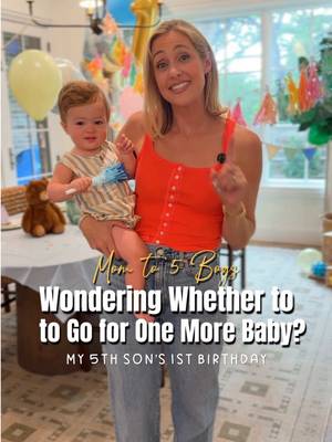 If you're wondering whether to go for another baby... please, don't ask me. 🤍 I'll open the comments instead, and let other women share how they knew they were ready — and how they knew they were done. After a decade of being a mom and talking to women across every season of it, here's what I've noticed: some women feel done in their bones, and some of us never really do. Both are real. If you're asking me personally — am I glad we had a fifth? I think you know what I'll say. Another baby brought a kind of joy and unity to our family that my older boys can feel as deeply as I do. Is it crazy? Absolutely. Is there time for much beyond motherhood and work? Not really, lol. Do I ever wonder what life would have looked like if I'd stopped at one or two? Rarely — and never with longing. Never as if I'd made a mistake. Because here's how I think about the decision: it's not about whether the decision is right. It's about fiercely, loyally, protectively making it right once it's made. I've never doubted any of my babies, because I'm not someone who leaves a decision open to doubt. I close the door behind it and build the life on the other side. Even after Cal (technically our sixth boy), I still hear a little whisper ha!! What's grounding me now isn't certainty — it's capacity. Five is a full house, and giving each of them the version of me they deserve is the work of my life. Most days, there's no margin left. But on the rare day I catch a sliver of margin and wink to myself: you could handle one more :) The weight of motherhood is a gift. It changed me at 26 when I became a mom for the first time, and it has kept changing me every year since. I have not found anything in this life as profound, as impactful, or as worth the cost as bringing a child into the world. And perhaps that is why I keep perpetuating it. So if you're wondering whether to have another baby — please, don't ask me. 🤍