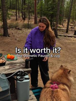 An upgrade that’s worth it IMO! #camping #campkitchen #campfaucet #glamping 
