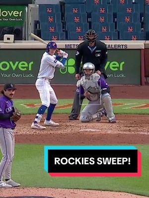 Sweep State of Mind 🗽🧹 #sweep #Rockies #baseball 