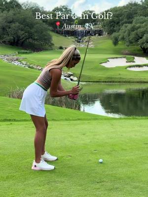 What’s the best par 3 in golf?? This is @Omni Barton Creek Resort & Spa in Austin TX