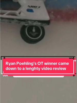 Ryan Poehling's OT winner came down to a lenghty video review after this was called a goal on the ice, and later confirmed. (via ESPN) #fyp #NHL #viral #sports 