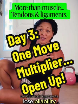 Day 3: One Move Multiplier‼️ Front body closed? Shoulders stuck? ✅ Time to open it all up! As estrogen shifts during perimenopause, your chest, shoulders, and hip flexors quietly start to close in without you even noticing. The Crab Reach directly counters that — anterior chain, shoulders, glutes, deep core, thoracic rotation. All in one move. Watch above. 👆 Add in your routine: 💪 3 sets. 8 reps each side. ✅ Pair it with a Reverse Functional Lunge with Rotation and feel what happens. One move restores. The other reclaims. 🙌 More combinations like this live on VenusFit. First week FREE + $10 off with code VFITBEGIN. Link in bio. 🔗
