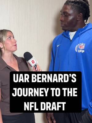 #Eagles draft pick Uar Bernard has had an incredible journey to the NFL 🤩 @Katie Feeney #NFLdraft
