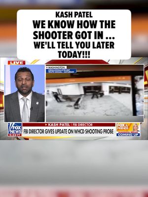 😏👀 Kash Patel is already taking a bit of a victory lap, saying he and Acting Attorney General Todd Blanche will break down exactly how alleged gunman Cole Allen slipped past security at the WH Correspondents' Dinner … with more answers coming later today. 🎥: Fox News