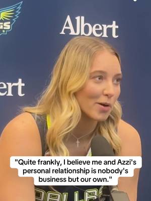 Paige Bueckers addresses Azzi Fudd's addition to the Dallas Wings. #paigebueckers #dallaswings #azzifudd #basketball #WNBA 