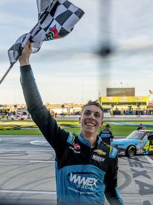 Thankful to be part of the journey that got you here. Congrats on your first Cup win, @Carson Hocevar. We are so proud of you! 👏 #PressTheAttack | #TeamChevy