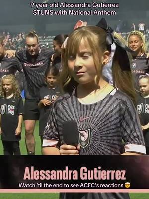 Our National anthem singer, Alessandra Gutierrez, blew the stadium away with her performance at the Angel City FC Kids’ Day Match!!!