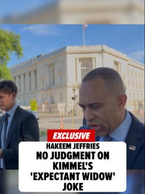 🚨 Rep. Hakeem Jeffries isn't ready to weigh in on a joke Jimmy Kimmel made that triggered an angry First Family demand ... but he has an opinion about toxic talk, and he's not sparing the left.