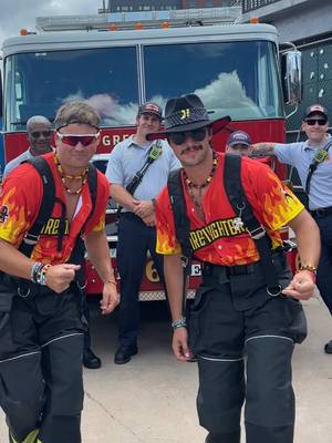 Happy that real firefighters came to watch our talent show😁🔥 @Blake #michealjackson #baseballboys #dance #firefighters #xybca 
