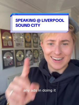 🥁 MUSICIANS! comment SOUND for more details… This week I’ll be at @Liverpool Sound City hosting my own workshop to walk you through exactly how I built my 3x award winning global audience of over 110,000 without spending anything on paid ads 100% organic!  PS. you must be attending the conference to be in a chance for a personal social media audit by myself 🏆  . . . . . . . #musicindustry #musicbusiness #musiciansoftiktok #musicindustrymentor 