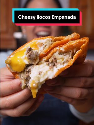 EAT or PASS? Ilocos Empanada with Cheese 🤤🧀 A classic, now extra indulgent with our familiar milky and creamy favorite. Ingredients: Dough: 15 g annatto powder 2 1/2 tsp salt 5 cups rice flour 3 cups water Filling: 1/2 cup mung beans or monggo, raw 1 whole green or unripe papaya, grated 1/2 tsp pepper 1/4 tsp salt 10 small eggs Eden Cheese, refrigerated for easier grating Neutral oil for deep frying Vigan Longganisa Ingredients: 1 kilo ground pork (fatty, about 70 to 80% lean) 1/4 cup garlic, crushed and chopped 1 Tbsp onions, chopped (optional) 1 tsp salt 1 tsp black pepper, ground 1/3 cup soy sauce 2 1/4 Tbsp vinegar (sukang Iloko or cane vinegar)