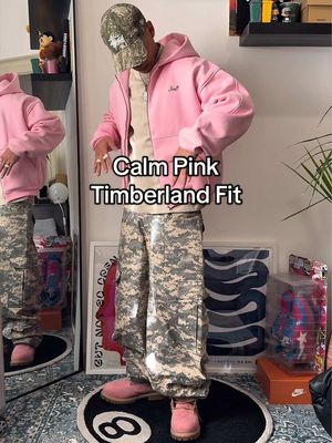 Calm Pink Timberland Fit #streetwear #fashion #fashiontiktok #outfit #fitinspo  