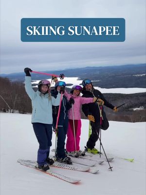 Throwing it back to where I grew up skiing and snowboarding… Mount Sunapee!! My final stop of the New Hampshire @epicpass resorts 🎿💛 #teamepic #ad #skiing #sunapee 