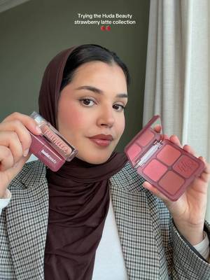 Obsessed w the new Huda Beauty strawberry latte collection  🍓🍓 #hudabeauty #makeuptutorial #hudabeautymakeup #strawberrymakeup 