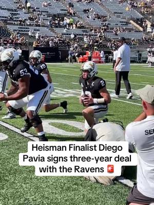 Breaking: The #Ravens are signing former #Vanderbilt QB Diego Pavia to a three-year deal, a source tells @Adam Schefter  Pavia was supposed to try out this weekend, but the Ravens signed him in advance. #nfl #football