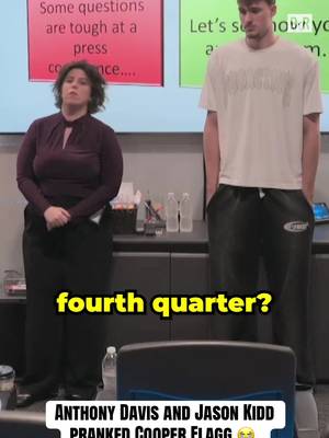 Cooper Flagg got pranked by his head coach 🤣  📺: New Foul Play with Anthony Davis just dropped on TBS #anthonydavis #NBA #nbabasketball #basketball #prank