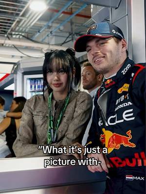 Fangirling so hard @LISA 🤩 #f1 #maxverstappen #blackpink 