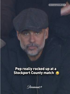 Pep Guardiola spotted in the stands of Stockport County vs. Port Vale during the PSG vs. Bayern #UCL match 😅 #EFLLeagueOne #EFL #ChampionsLeague #mancity 