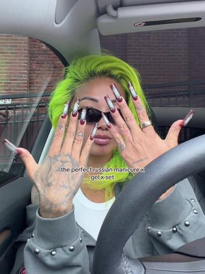 i’m obsessed. i found a russian manicurist who does gel x + designs 🥹 @tanya_theflow 🤭😍 #russianmanicure #gelx #seattle #nails 