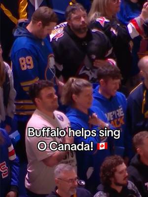 That’s how we do it in Buffalo! 💙💛 #NHL #canada #anthem 