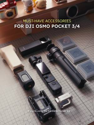 Bộ phụ kiện cho DJI Osmo Pocket 3/4 🥰  #tiltapocket4ecosystem  #osmopocket4accessories