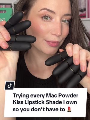 Which shade is your favorite? 🫦 #maccosmetics #maclipstick #newmakeup #makeupreview #makeupoftheday 
