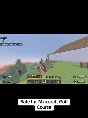 Rate the Minecraft Golf Course Build (playable with enderpearls) Front nine par 37. Course record: M0llywood 25 (-12) Let me know if y’all want some gameplay 👀 @Rwili2 @Johnny Apple #Minecraft #golf #fyp #end #build 