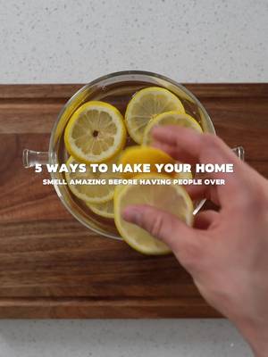 5 simple ways to make your home smell amazing before having people over #apartment #cleaning #homescent 