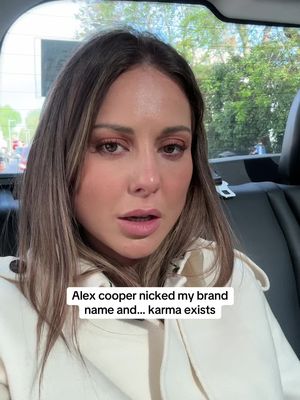 Never thought I’d share this, but in the interest of being honest… this happened and in the words of carrie Bradshaw…. I can’t help but wonder. Sometimes I hate how dog eat dog this industry is… but stealing names isn’t cool. #brandname #alexcooper #carrant #karma #karmaexists 
