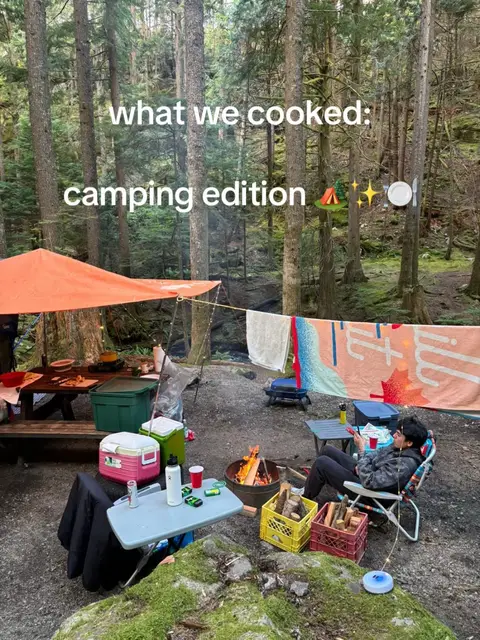 i’m so hungry i could eat a camping trip rn #camping #campcooking #Foodie #campinglife  📸 @abby 🫶🏼🪷✨🤭 