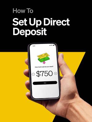 Set up direct deposit to get more for your paycheck. 💵