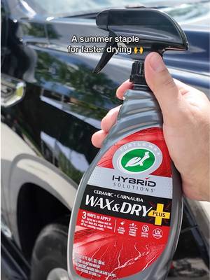 Faster drying. Ceramic shine. Zero extra steps. #turtlewax #dryingaid #Summer #carwax​