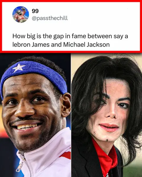 How big is the gap in fame between LeBron and Michael Jackson? 🤔 (Via passthechill drvyom afrotechbabetrustswisho/X) 
