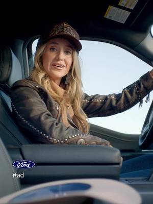 ad | Driving around in my #FordF150 with my cowboy hat riding shotgun to catch a little luck. 🤠 #FordMusic 