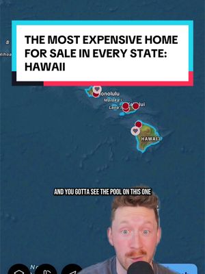 Hawaii’s most expensive home  for sale!  *Note:  I do note own any of these photos shown, nor do I have any relationship or agreement with the listing agent or seller (unless stated) I simply make videos on homes I find interesting and cool for the sake of reporting. If you’d like me to tag you or take down any post for any reason I have no problem doing so. thank you :)  #mansions #house #homedecor #realestate #mansion 