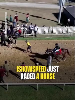 IShowSpeed raced a horse on an actual horse racing track during his Caribbean tour livestream and got left in the dust. The clip, which has already racked up over 3.1 million views on X, shows Speed sprinting full speed down the dirt track while the horse pulls away from him with almost no effort. Speed has built a reputation for challenging anyone and anything to a race, having previously gone up against Olympic gold medalists Noah Lyles and Letsile Tebogo, NBA star Jaylen Brown and even a cheetah. But this time, he wasn’t even close. To be fair, the average horse can reach speeds of around 55 km/h. Even Usain Bolt tops out at about 45. Speed never stood a chance, but that has never stopped him before. #reelheadline #pubity #viral