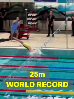 Watch Cam McEvoy swim the fastest 25m ever recorded. Competing at the Australian Masters National Championships, McEvoy absolutely launched off the blocks to clock an unbelievable 9.26 seconds Follow for more daily stories of incredible moments in the pool. . . . #worldrecord #amazing #fastestever #purspeed 