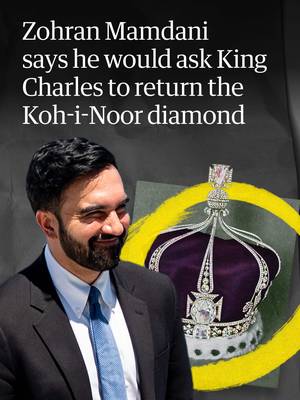 The New York City mayor, Zohran Mamdani, said he would encourage King Charles III to return the Koh‑i‑Noor diamond if they were to speak privately during the monarch’s visit to the city. The 106-carat stone, which sits in the crown previously worn by the queen mother, has been the subject of an ownership dispute since it came into the possession of Queen Victoria in 1849. Critics say the diamond, which is the size of a hen’s egg, was immorally taken from Duleep Singh, a 10-year-old maharajah whose kingdom was seized by the British. Mamdani’s team distanced themselves from the king soon after it was announced Charles would attend a 9/11 ceremony at the World Trade Center. “The mayor will not meet privately with King Charles.  But the mayor will be at the wreath laying ceremony today,” Joe Calvello, the mayor’s press secretary, said on Wednesday morning. And as the day of the wreath-laying unfolded it seemed he may have got lucky by avoiding a private audience.  At the World Trade Center, Charles and Queen Camilla were accompanied by Mike Bloomberg, who was the mayor of New York from 2002-13, rather than Mamdani, as they toured the memorial pools and laid a wreath.  In spite of Mamdani's remark about the diamond, when he and Charles did meet it appeared to be on friendly terms, with the pair shaking hands and smiling during a short conversation. Buckingham Palace declined to comment on whether the diamond would be returned. To read our full coverage, head to the link in bio. 