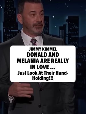 🗣️🔥🫢 Jimmy Kimmel is firing back at President Donald Trump and First Lady Melania Trump ... mocking them for the way they held hands during a photo-op at the White House with King Charles and Queen Camilla. 🎥: ABC