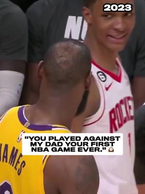 #LeBron and #JabariSmithJr.'s family go WAY back 😅 The two face off again Friday on @Prime Video. Watch #LakersRockets Game 6 at 9:30 PM ET 🍿 #wild 