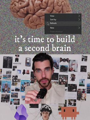 Build a second brain w claude + obsidian 🧠👾 The setup   (this won’t take you much time, steepest learning curve is getting used to Obsidian if you’ve never used it before): 1. download obsidian (it’s free), create a vault →  this is just a folder on your computer where every note is a markdown file you actually own 2. Start dumping: meeting notes, book highlights, random ideas, half-baked thoughts. don’t organise yet. just capture. 3. open claude, upload your notes or connect your vault → now you can ask “what did I learn from that book in march?” and actually get an answer 4. build the habit: capture in obsidian, think with claude. This is the key part, make it a part of your life. The beauty is, it’s whatever you want it to be, it could be deeply personal, or for your business.   I used to have a hand written tech focused second brain (I’ve made videos about it), but this is next level and a cool use case for AI.  Anyone made one? Let me know how you’re using it 