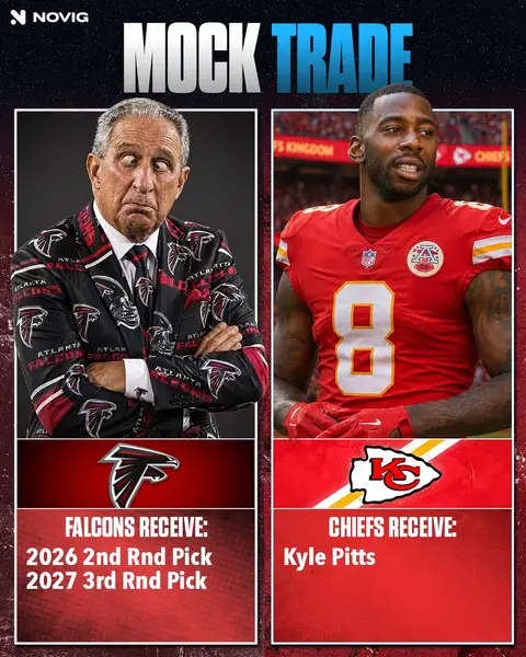 Imagine this INSANE trade scenario. Falcons in rebuild mode. Chiefs look to bounce back and restore dominance in KC. What better what to do that than get Mahomes ANOTHER big time weapon.